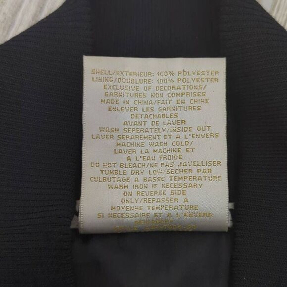 PNB Nation Black Satin Bomber Jacket Gold Thread NYC Skyline Embroidery Size 4XL - Picture 10 of 10